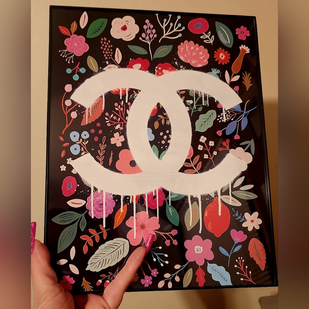 Designer inspired 8 1/2"x11" Framed Wall Art